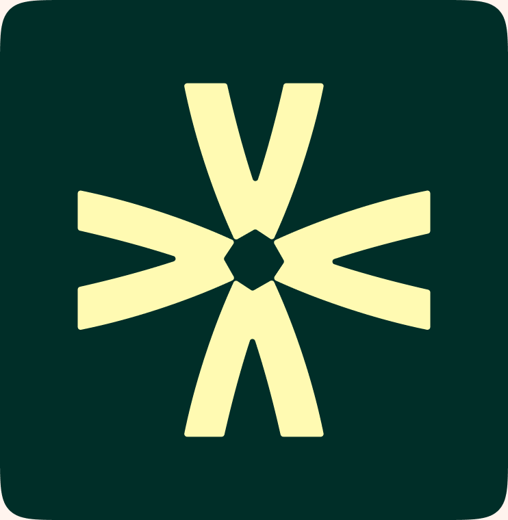 L'asterisco Evenizer su fondo verde